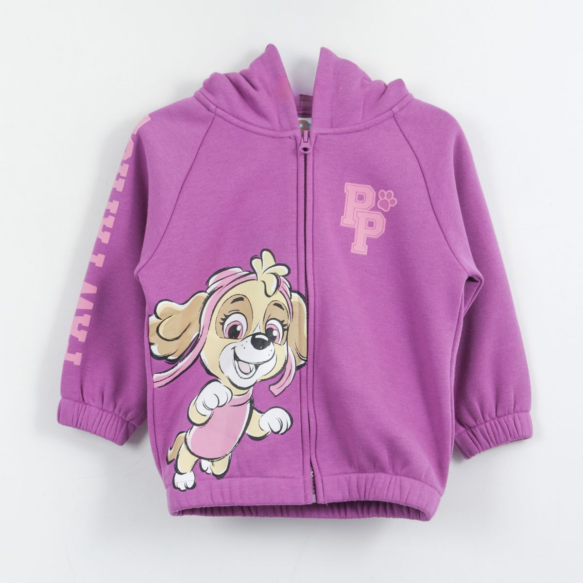 PAW PATROL - Polerón con Cierre Niña Skye Morado Paw Patrol
