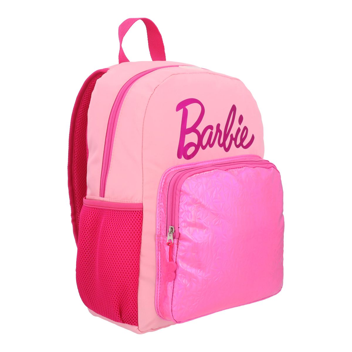 BARBIE - Mochila Escolar Niña con Bolsillo Frontal Rosado Barbie