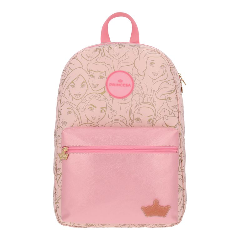 DISNEY Mochila Escolar Niña Print Princesas Rosado Disney | Falabella Chile