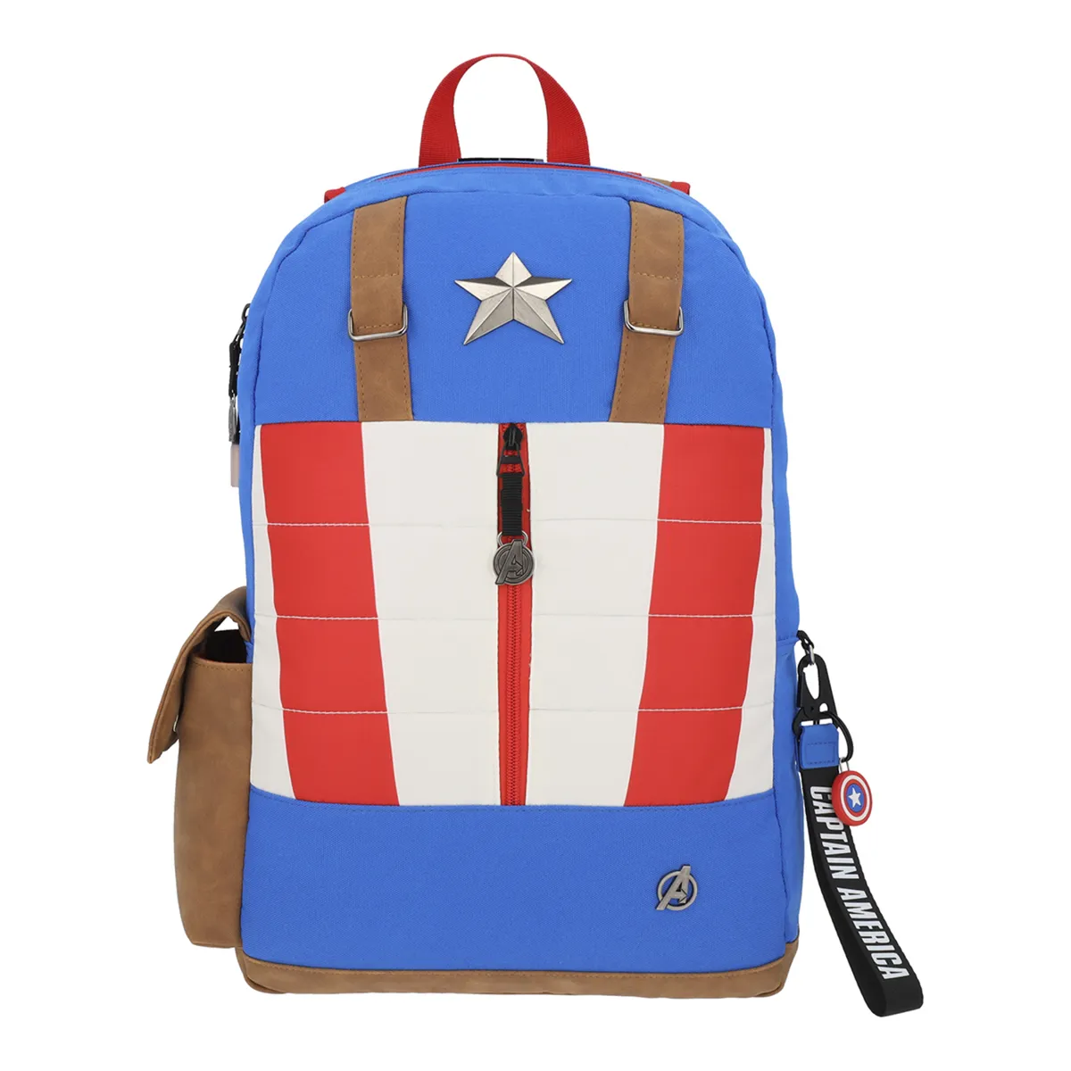 MARVEL - Mochila Escolar Niño Capitán America Azul Marvel
