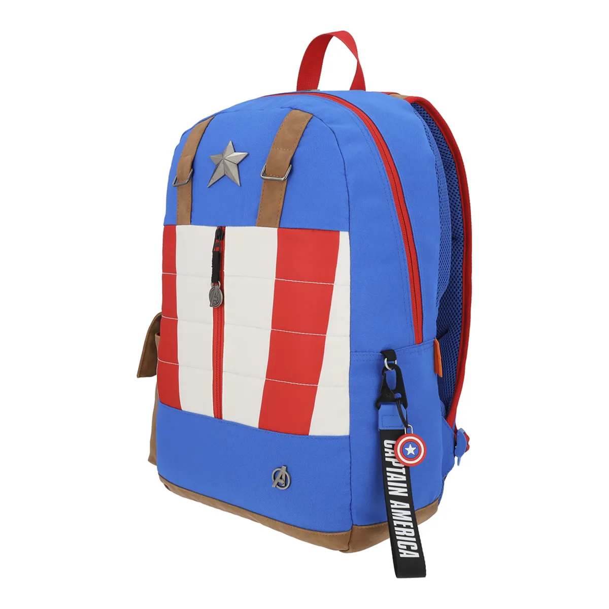 MARVEL - Mochila Escolar Niño Capitán America Azul Marvel