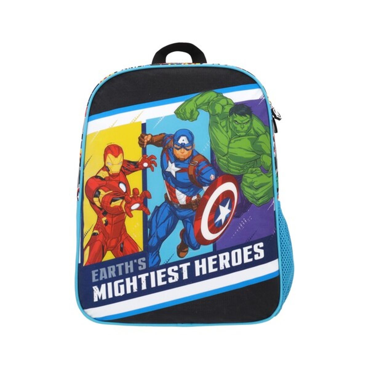 MARVEL - Mochila Escolar Niño Avengers Print Celeste Marvel