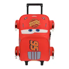 DISNEY - Mochila Escolar con Ruedas Niño Rayo McQueen Rojo