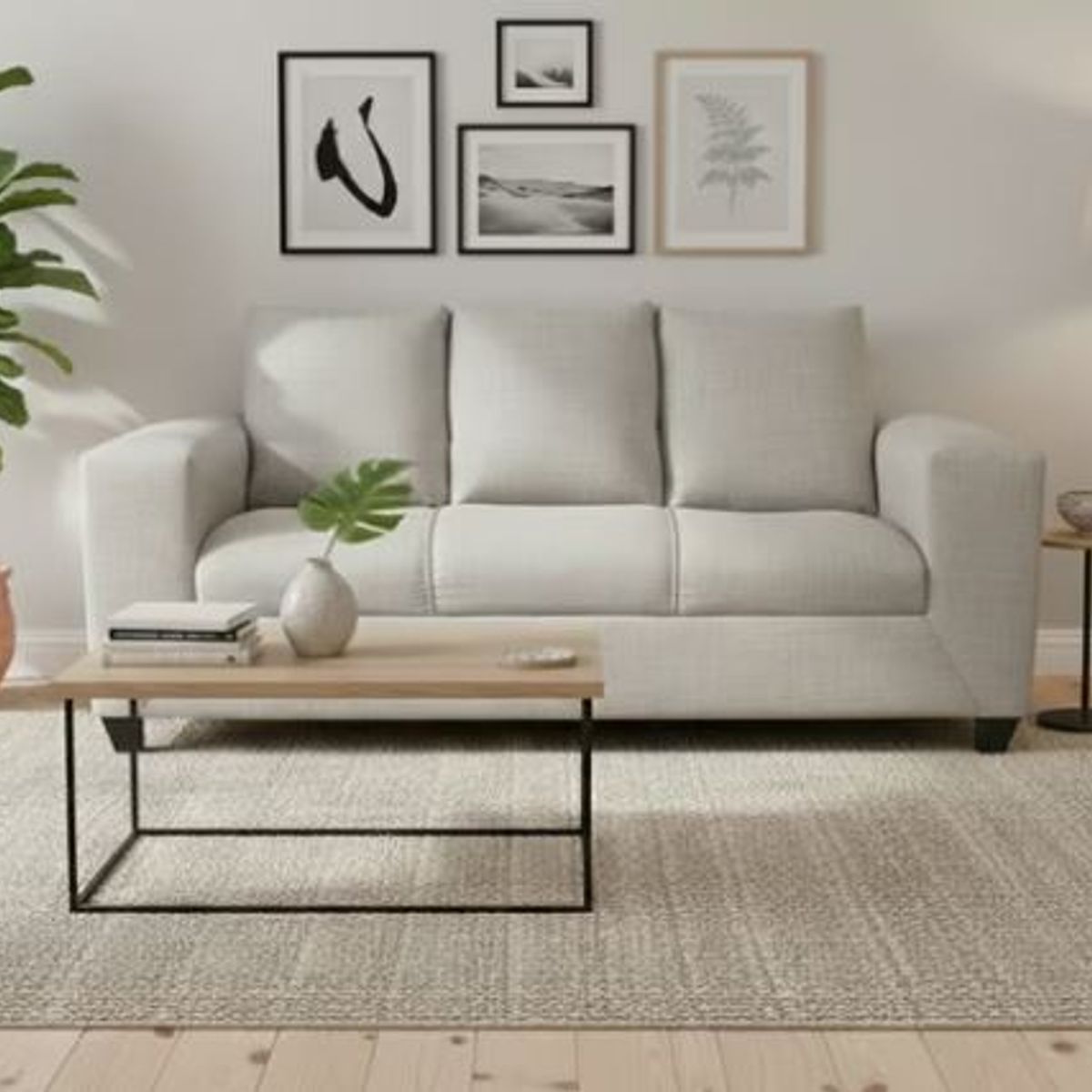 GENERICO - Sofa Lyon 3 Cuerpos Gris