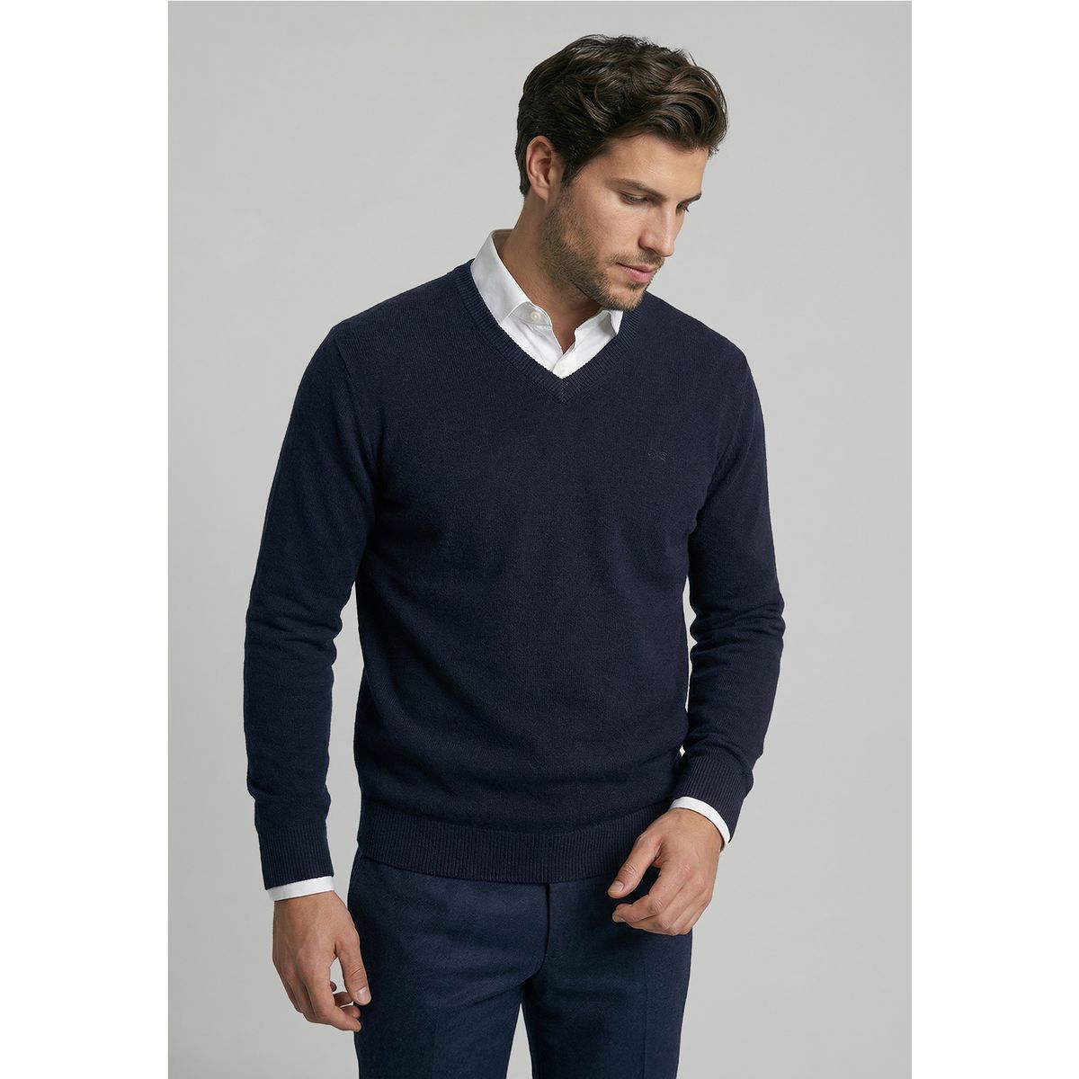 FEROUCH - Sweater Arizona V-Neck Navy Ferouch