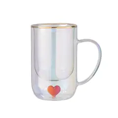 ADAGIO TEAS - Taza Doble Vidrio Formas Corazón 300 ml