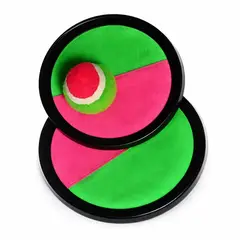 GENERICO - Juego Paletas Con Velcro Infantil Exterior 18.5 Cm 2 Piezas