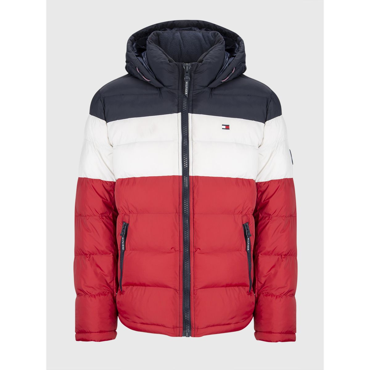 TOMMY HILFIGER - Parka Acolchada Con Gorro Multicolor Tommy Hilfiger