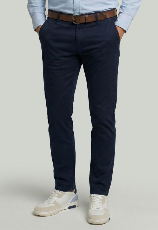 NEW MAN Pantalón Bagneaux Slim Fit Navy