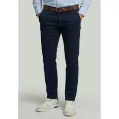 NEW MAN - Pantalón Bagneaux Slim Fit Navy
