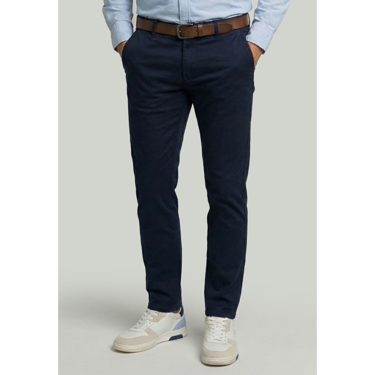 NEW MAN - Pantalón Bagneaux Slim Fit Navy New Man