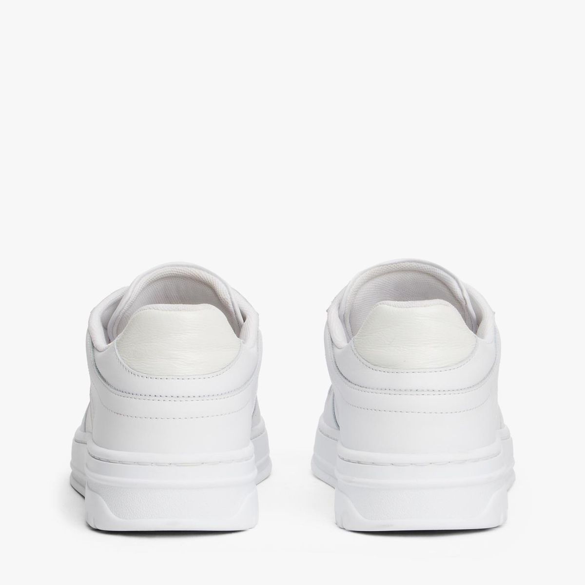 TOMMY HILFIGER - Zapatillas De Cuero Suela Cupsole Blanco Tommy Hilfiger