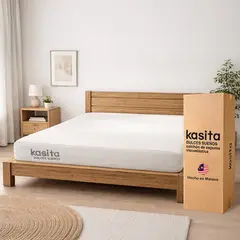 GENERICO - Colchon 1.5 Plazas Espuma 105x200x18 Kasita Dulces Sueños