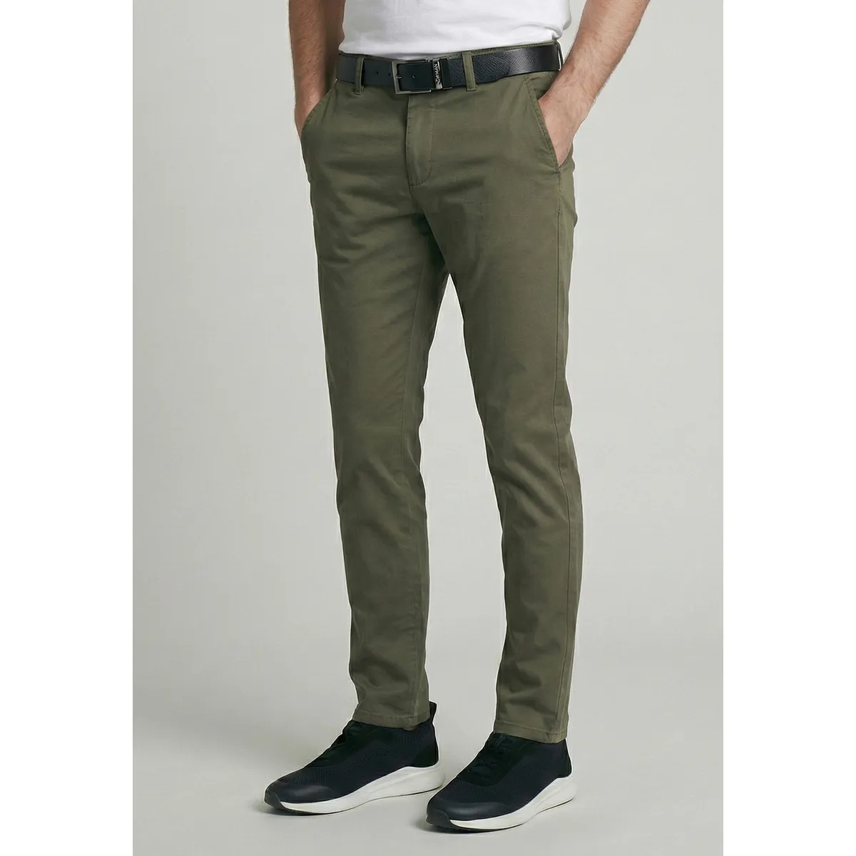NEW MAN - Pantalón Bagneaux Slim Fit Military New Man