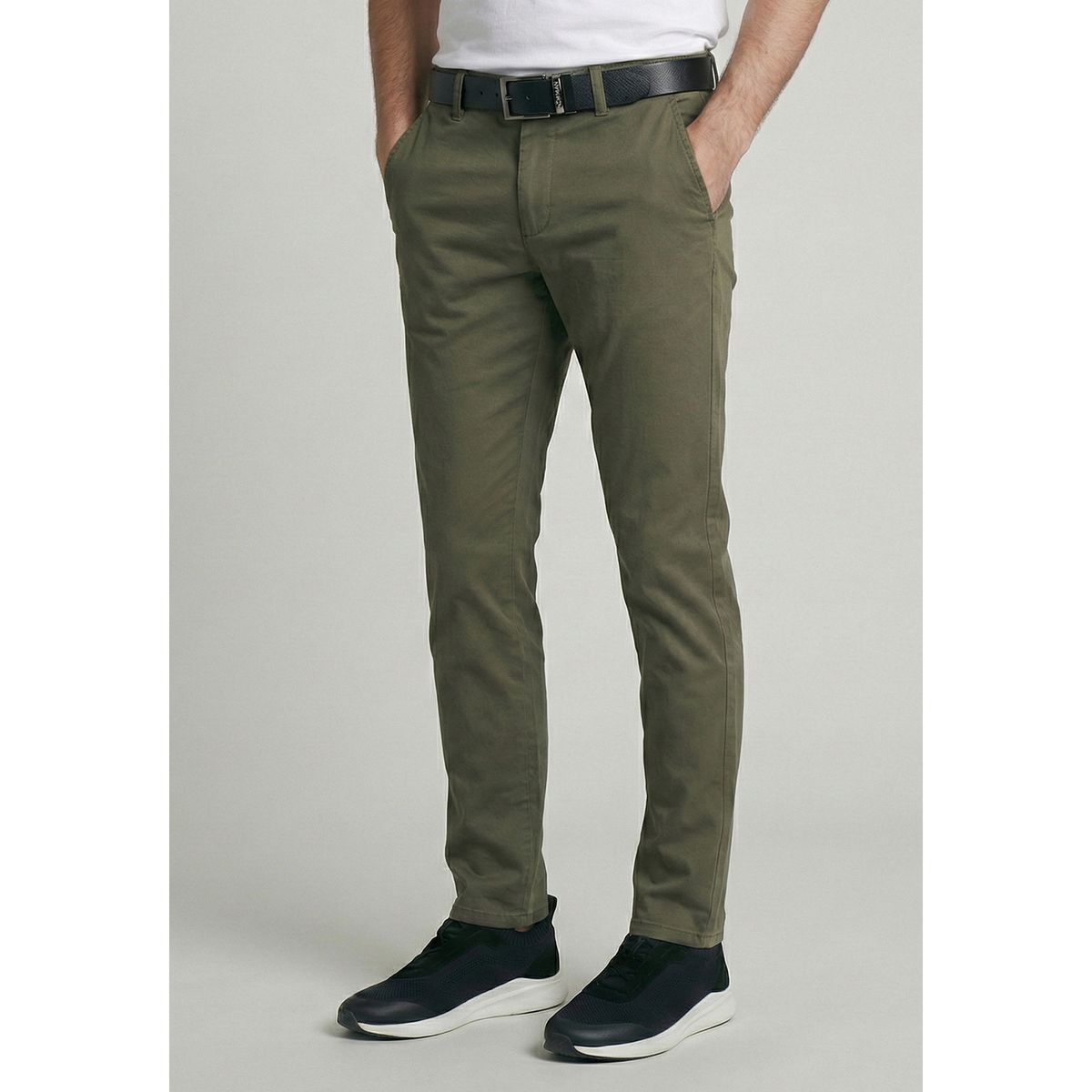 NEW MAN - Pantalón Bagneaux Slim Fit Military New Man