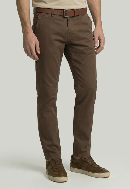 NEW MAN Pantalón Bagneaux Regular Fit Mocha