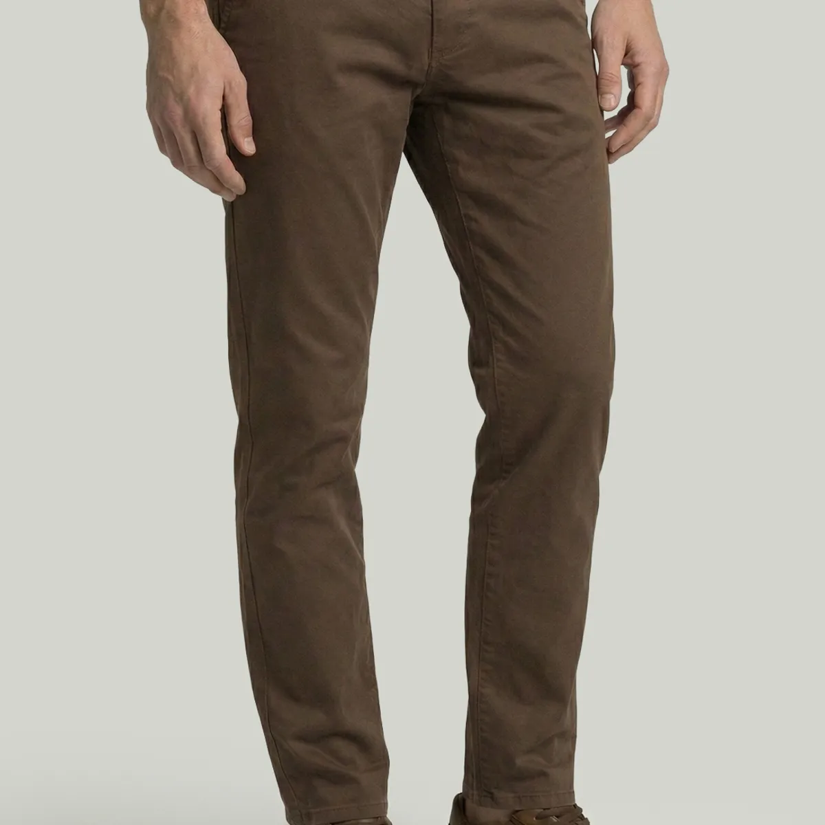 NEW MAN - Pantalón Bagneaux Regular Fit Mocha New Man
