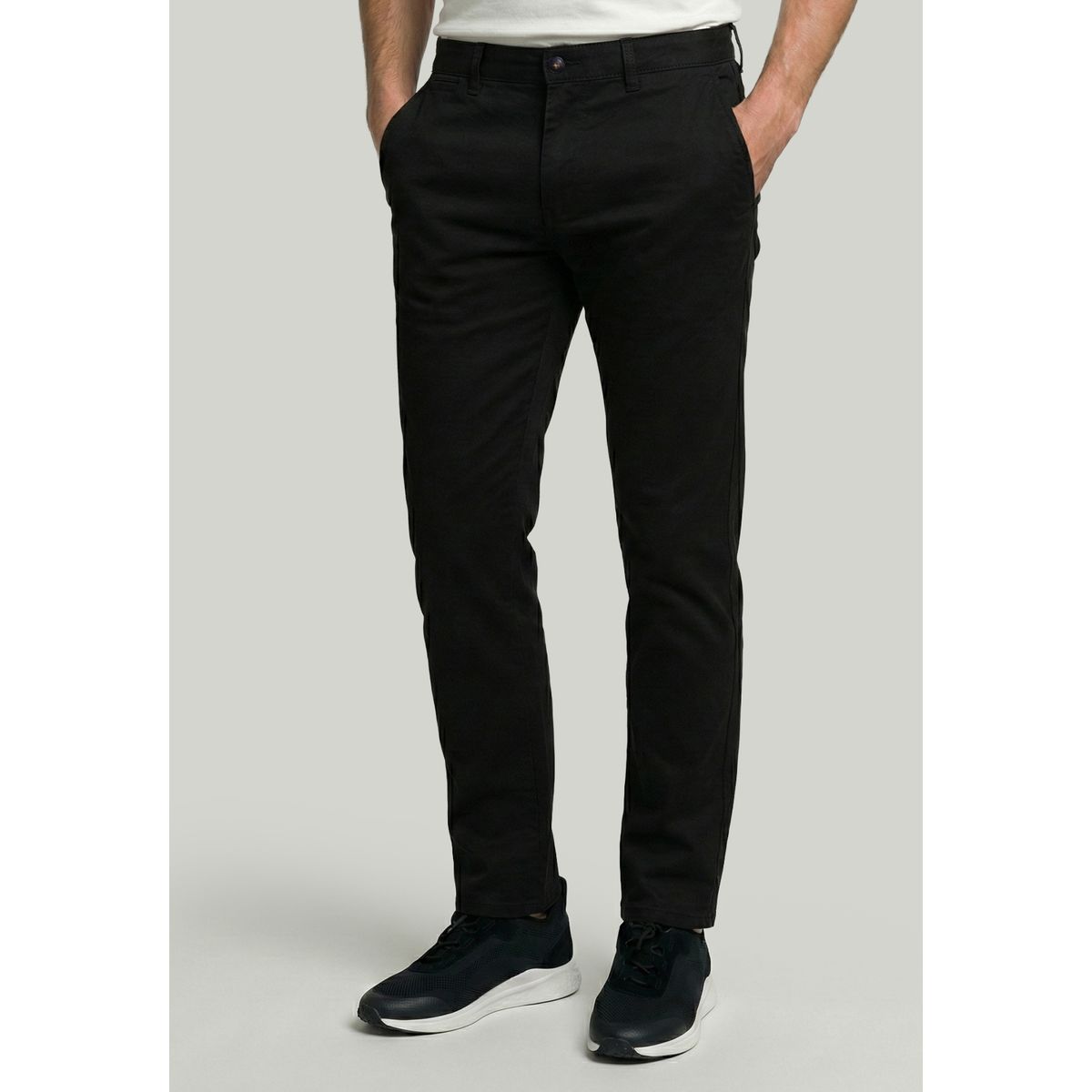 NEW MAN - Pantalón Bagneaux Slim Fit Black New Man
