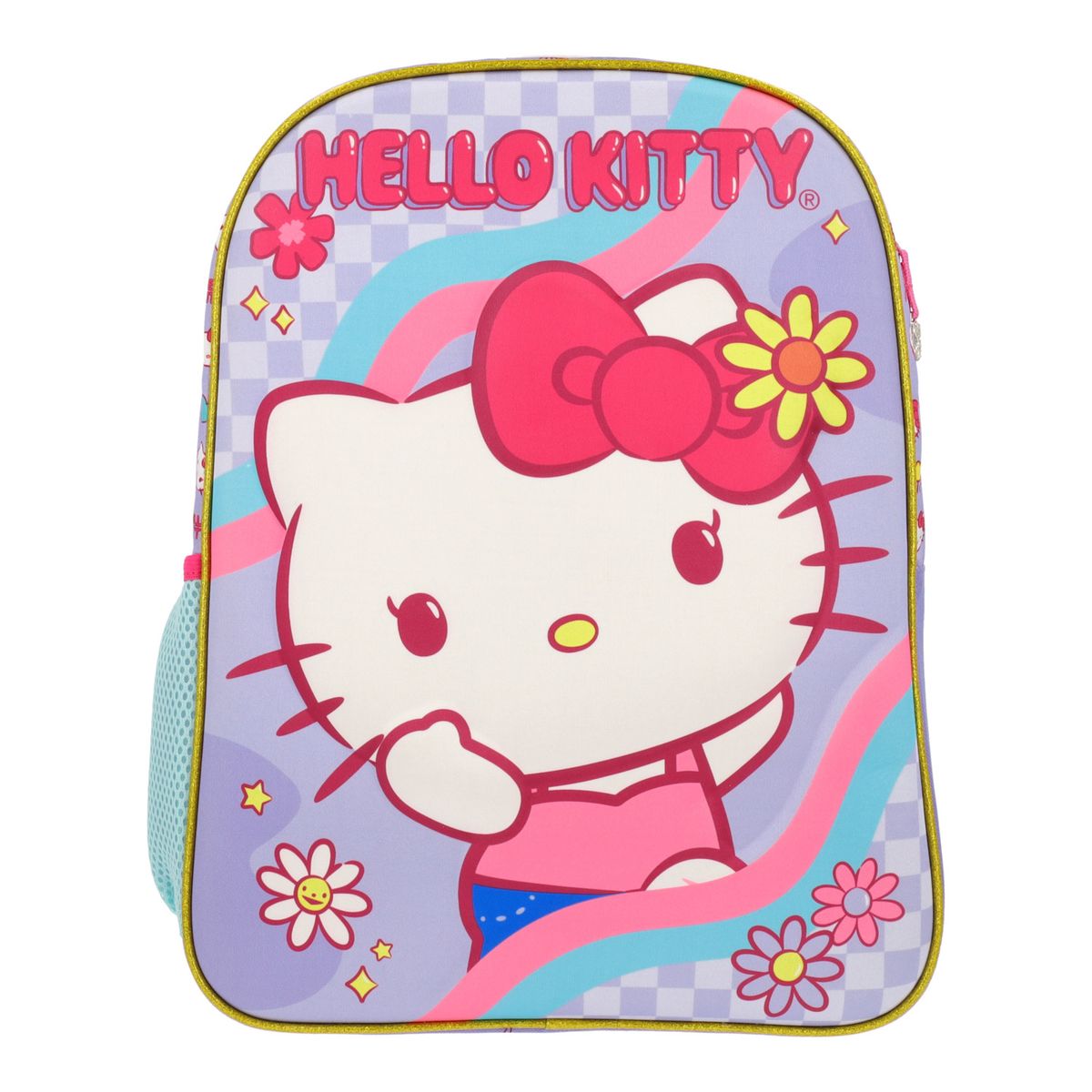 HELLO KITTY - Set 3 en 1 Escolar Niña Flores Rosado Hello Kitty