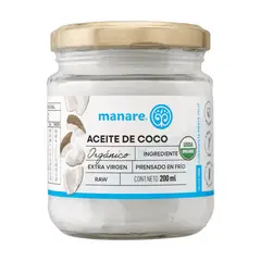 MANARE - Aceite de coco orgánico 200 ml