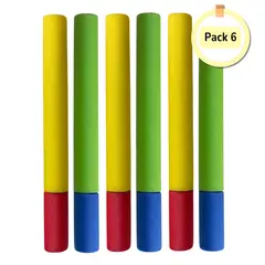 EKOL TACTICA MILITAR - Pack 6 Unidades Pistola Lanza Agua Espuma Verano Piscina 30 Cm