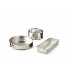 ILKO - Pack 2 Moldes Repostería Redondo y 1 Rectangular