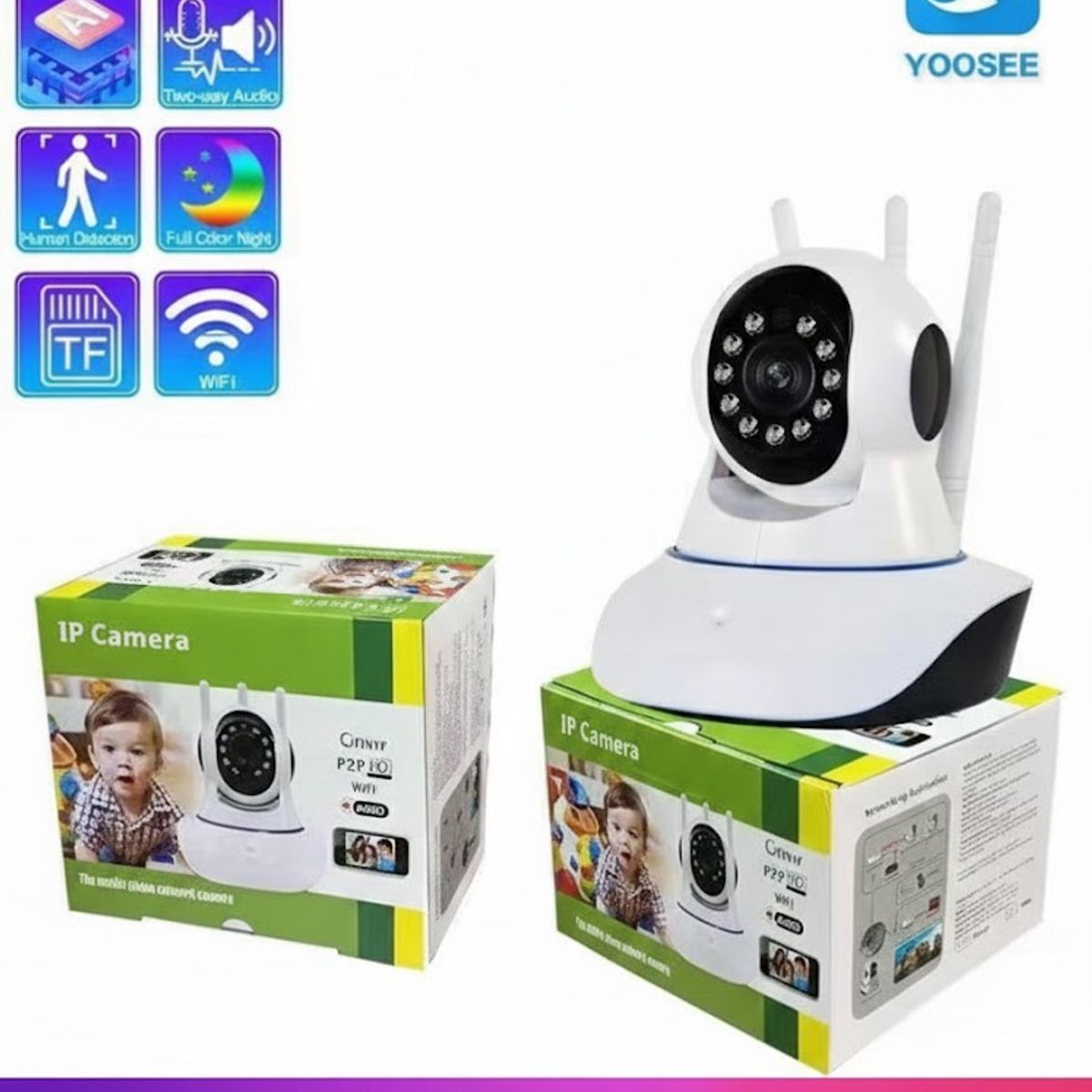 GENERICO - Camara 5G Vision Nocturna Ip Wifi Hd 360° Yoosee Motorizada