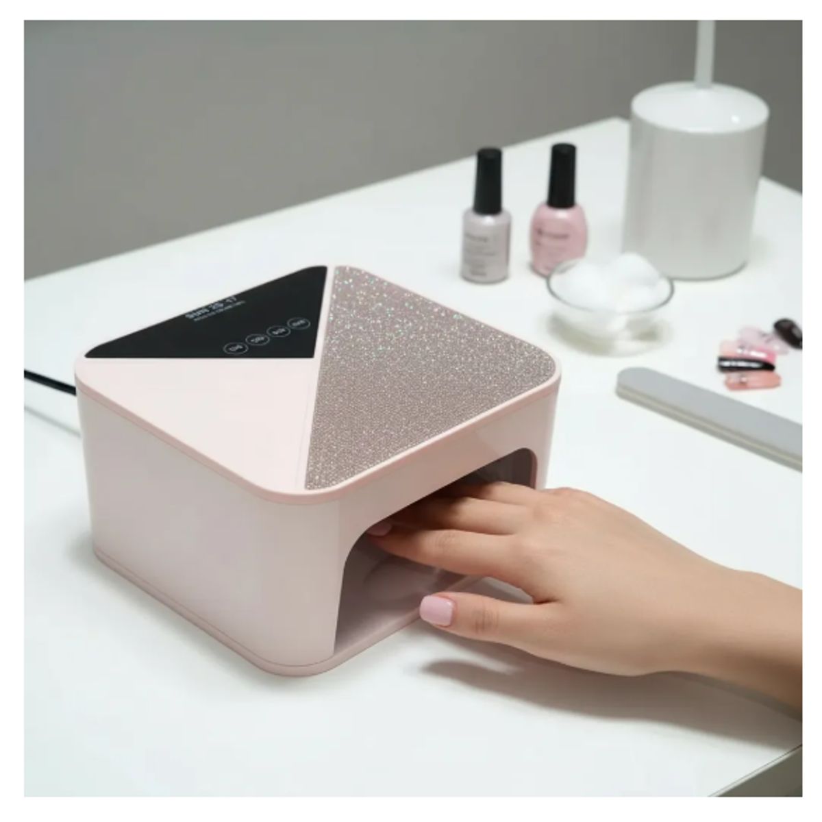 GENERICO - Lámpara Led Uv 288w Uñas Gel Secado Rápido Sensor ROSA CLARO