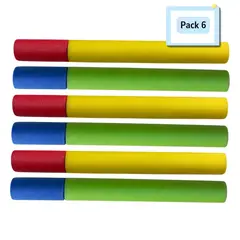 EKOL TACTICA MILITAR - Pack 6 Unidades Pistola Lanza Agua Espuma Verano Piscina 30 Cm