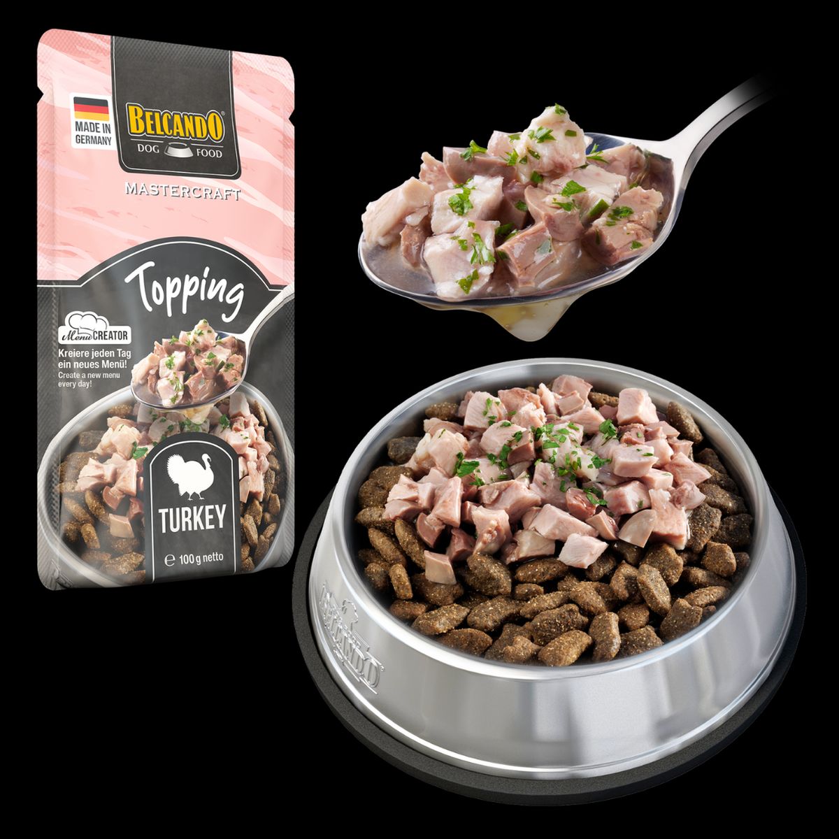 BELCANDO - Belcando Topping Para Perro Beef y Turkey X6 100g CU
