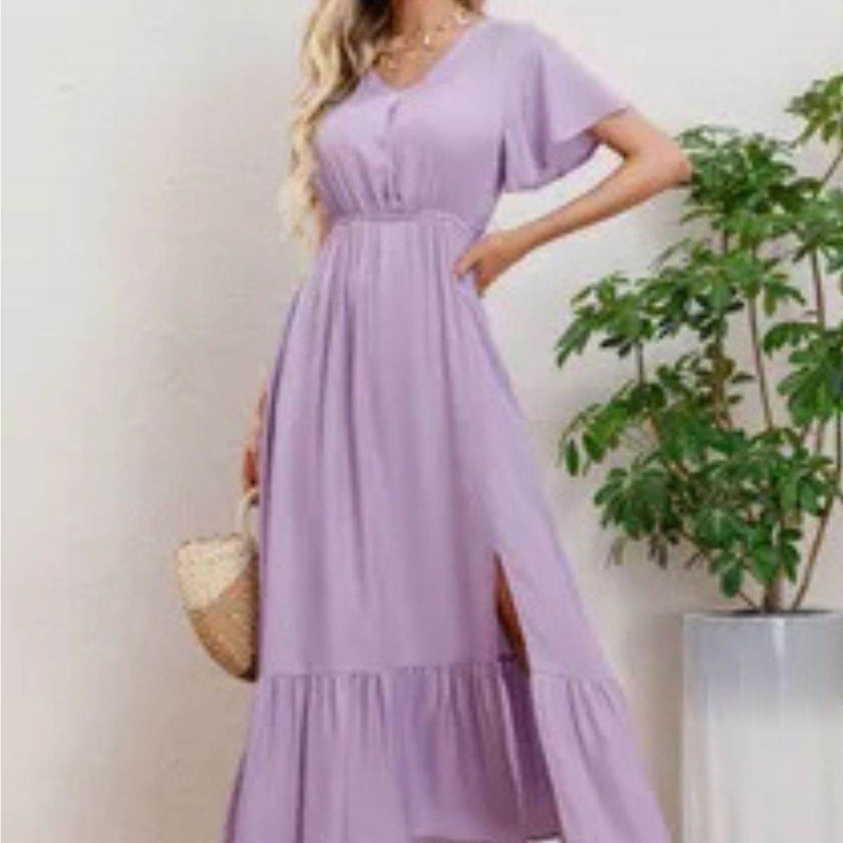 LOOK SHOP - Vestido Largo Viscosa Mujer. Maxi Vestido 3328