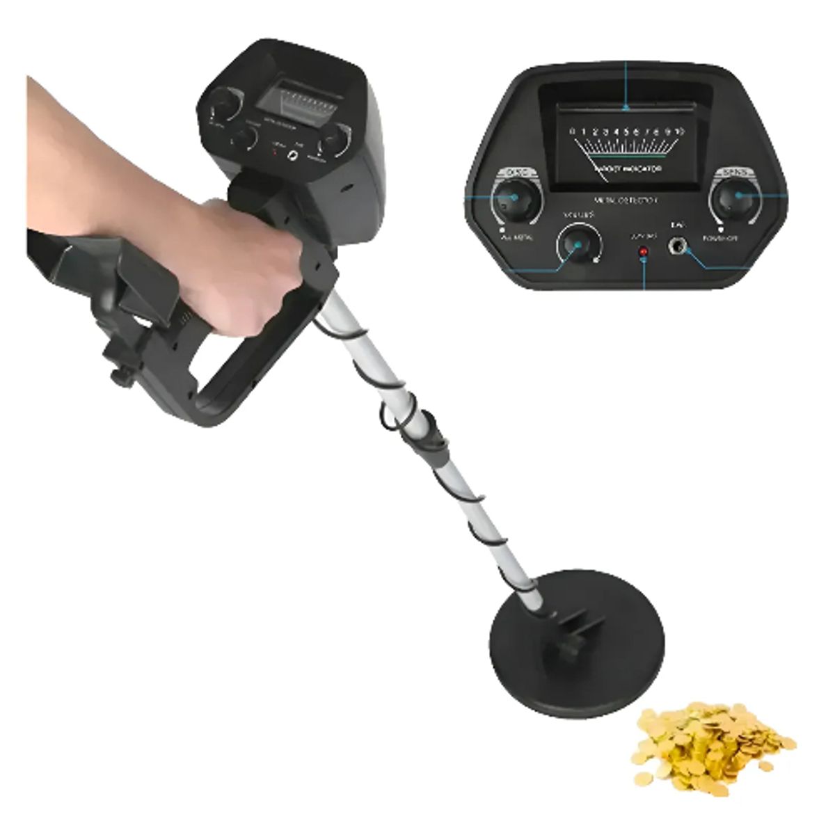 GENERICO - Detector De Metales Con Pantalla Md-4030