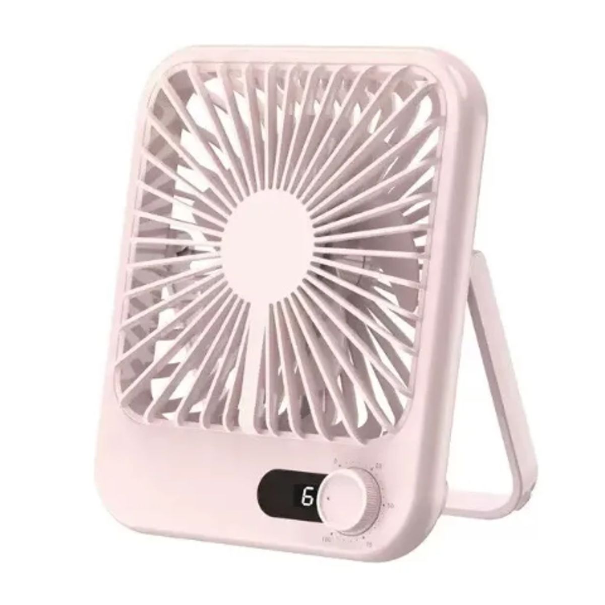 GENERICO - Ventilador De Escritorio Silencioso Portátil Usb Recargable ROSA