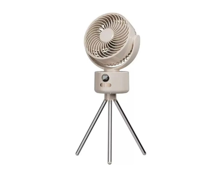 GENERICO Ventilador Portátil Recargable Con Trípode Para Camping BEIGE