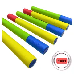 EKOL TACTICA MILITAR - Pack 6 Unidades Pistola Lanza Agua Espuma Verano Piscina 30 Cm