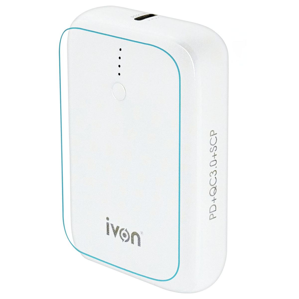 LIVON - Bateria Externa Power Bank Carga Rapida 10000mah PB12 Blanco
