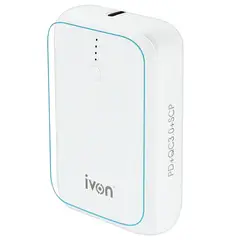 LIVON - Bateria Externa Power Bank Carga Rapida 10000mah PB12 Blanco
