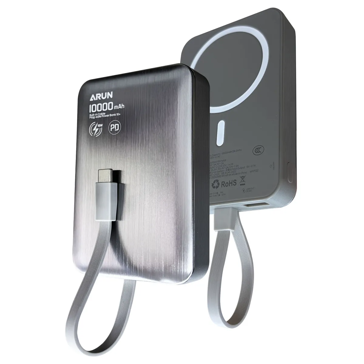 KARUN - Bateria Externa Power Bank Magnetico 10000mah 3C-X18 Plomo