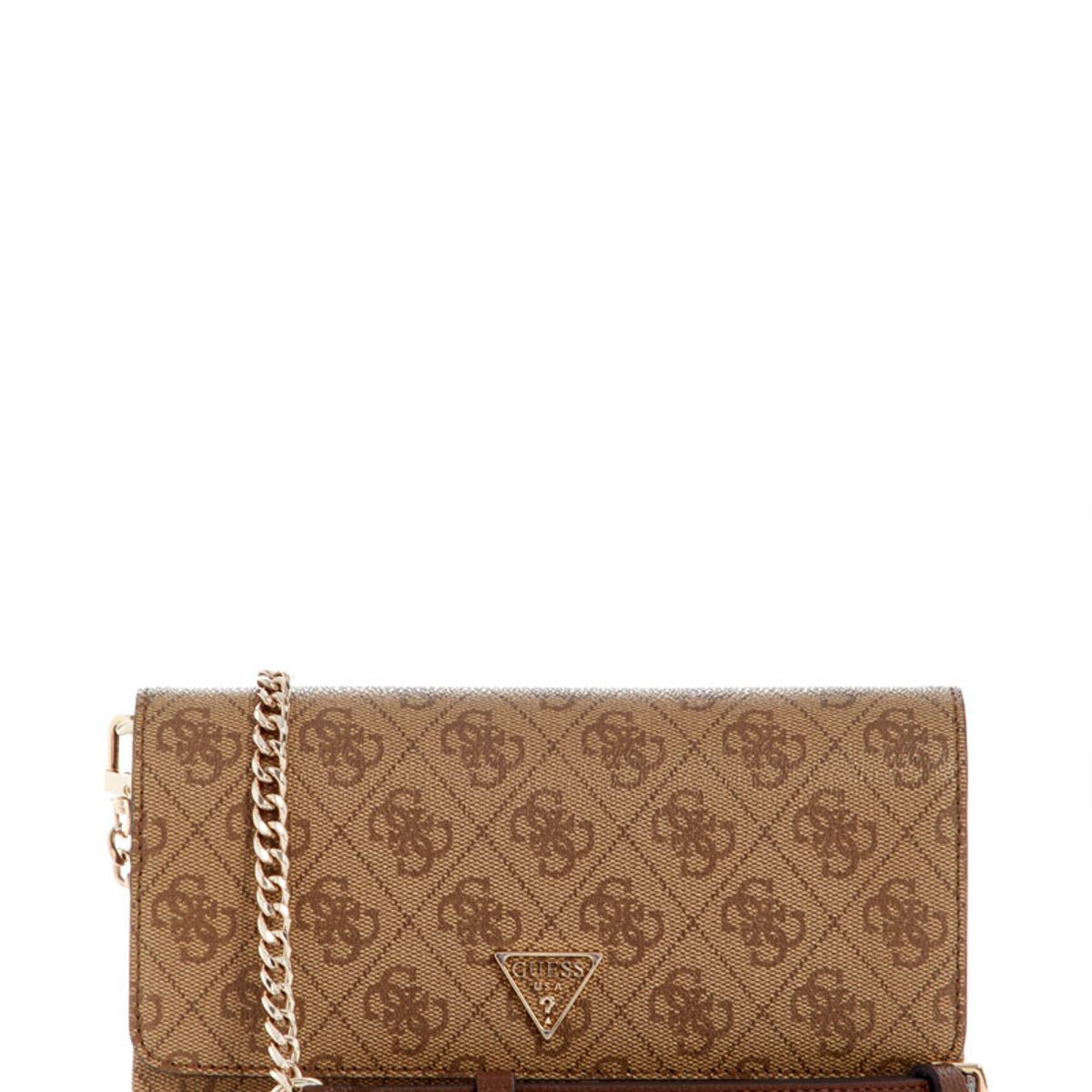 GUESS - Cartera Noelle Ii Xbody Flap Organizer Café