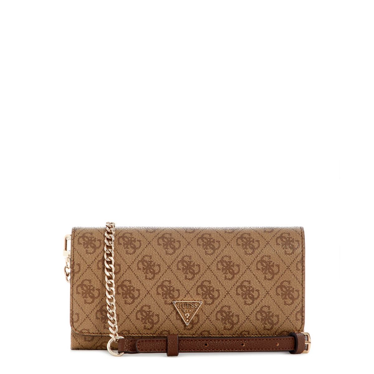 GUESS - Cartera Noelle Ii Xbody Flap Organizer Café