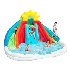BESTWAY - Parque Castillo Tobogan Acuático Inflable 450x382x277m