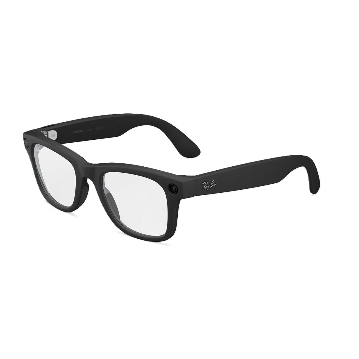 META - RayBan Meta Wayfarer Gen 2 Clear Lenses Marco Negro Mate Talla L - Lentes IA