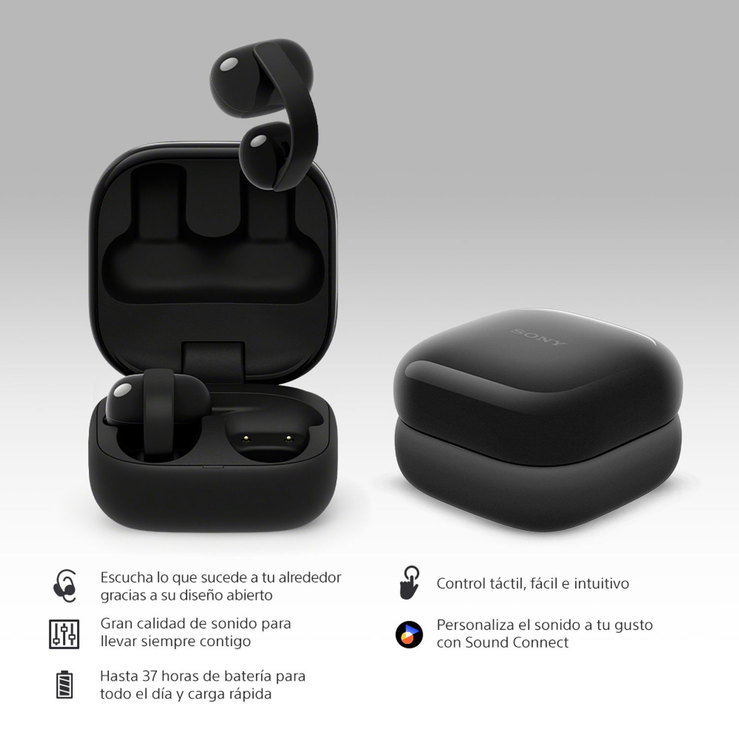 SONY Audífonos inalámbricos LinkBuds Clip Negro | Falabella Chile