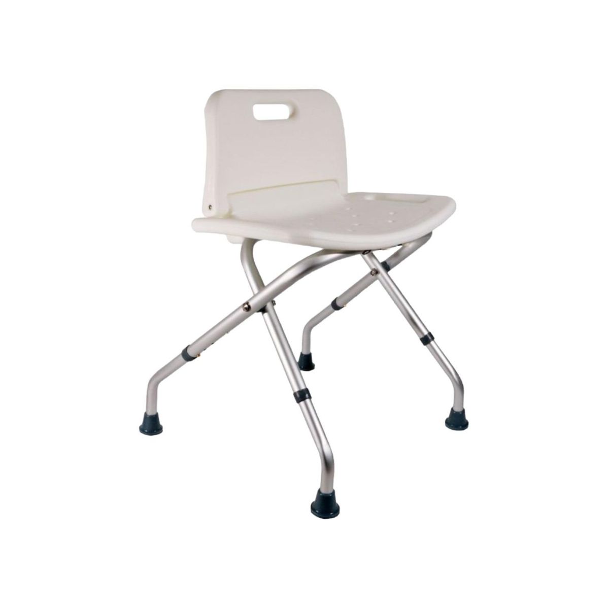 GLOMED - Silla De Ducha Baño Plegable Con Respaldo