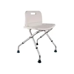 GLOMED - Silla De Ducha Baño Plegable Con Respaldo
