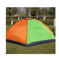 GENERICO - Carpa Automática Transportable para 4 personas Camping/Playa Azul, Verde, Naranja