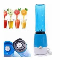 GENERICO - BATIDORA JUGUERA LICUADORA DOBLE VASO PORTATIL azul