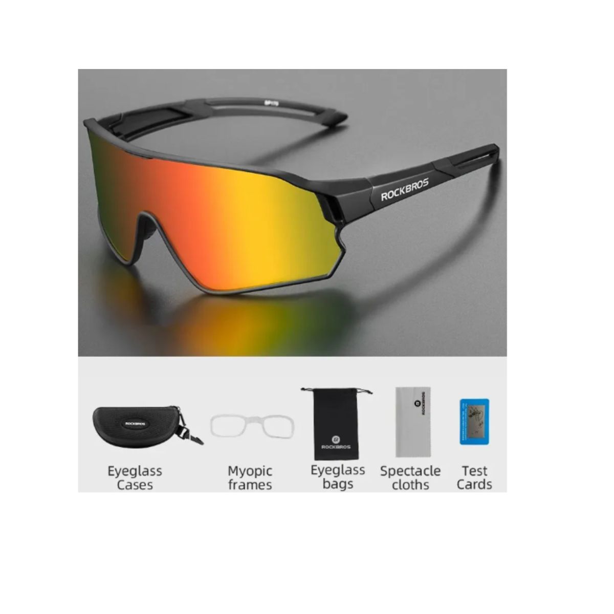 ROCKBROS - Lentes Deportivos Rockbros Polarizados Ciclismo Running