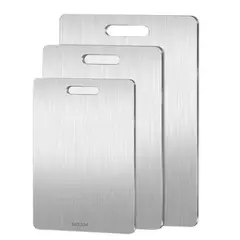 CRUSEC - Set 3 Tablas Para Cortar Acero Inoxidable Doble Cara