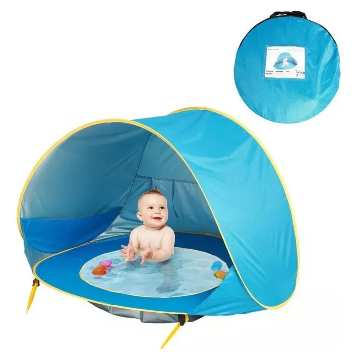 GENERICO - Carpa Niños Piscina Plegable Playa Verano Color Azul